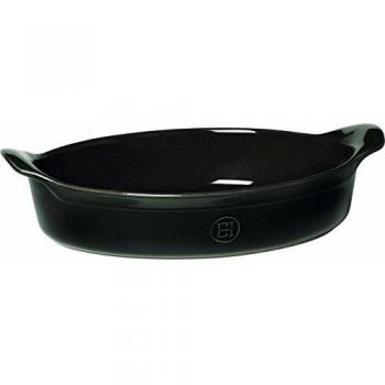 Fuente Emile Henry Ovalada 34.5x23.5cm Antracita