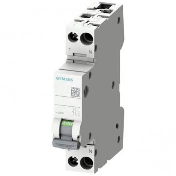 Interruttore magnetotermico Siemens 230V 6KA 1P+N 5SL6010-7 5SL60107