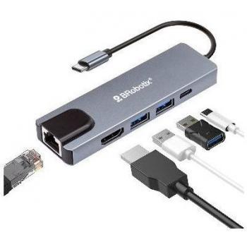Docking 5 en 1: USB V3.0 Tipo C a HDMI