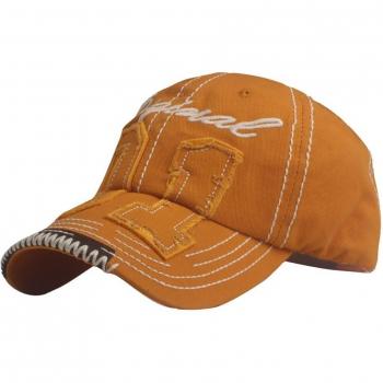 Sombrero casual de tela vaquera con diseño desgastado
