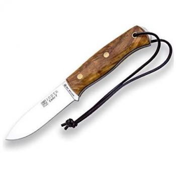 Cuchillo de caza deportivo Joker Ember F CO123-P, funda piel marrón, hoja de 10,5 cm, mango de olivo