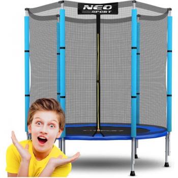 Trampolín NeoSport Azul 140 cm – Cama de Jardín Infantil