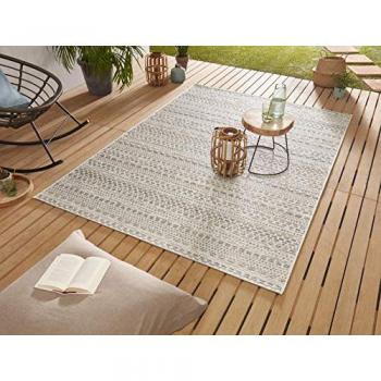 NORTHRUGS Teppich »Pine«, 120 cm, beige (creme, taupe), In-und Outdoor geeignet