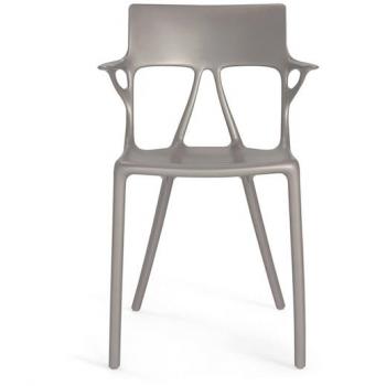 Kartell Sedie A.I. grigie con braccioli