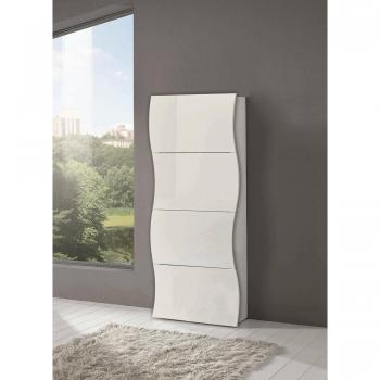 Adaz Portascarpe da ingresso – Mobile con 4 ante ribaltabili, 71x27x162 cm