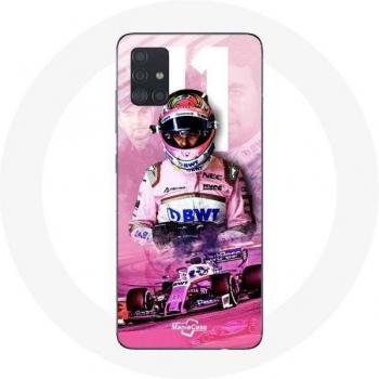 Involucro per Samsung Galaxy A71 Formula 1 Sergio Pérez Pilota di F1 Rosa