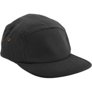 BC654 Canvas 5‑Panel Baseball Cap – Navy