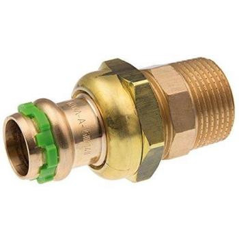 Raccord bronze contour V à visser 28x1