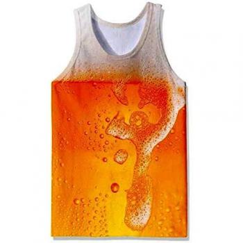 RAISEVERN Ärmelloses T-Shirt mit Inselmotiv