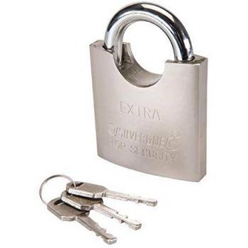 Cadenas long 50 mm avec anse protégée Silverline