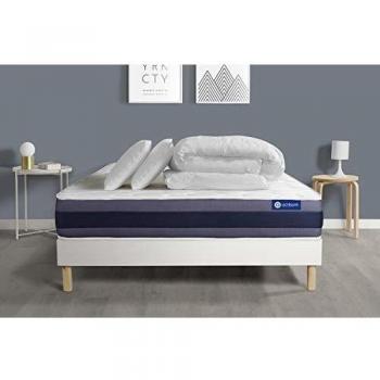 Pack Dormir Matelas Ressorts ensachés + Mémoire de Forme 200x200