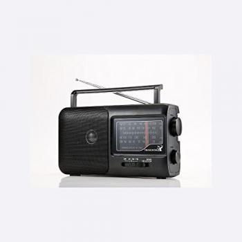 Radio Portable Grandes Ondes AM/FM/SW/LW, Prise Casque 3.5mm, Poignée de Transport, Alimentation Secteur ou Pile