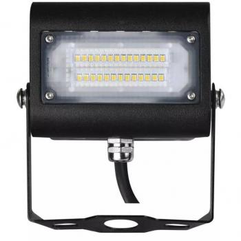 LED reflektor AGENO 15W, černý, teplá bílá