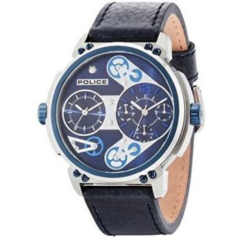 Reloj de Hombre Police con Visualización de Día y Correa de Piel