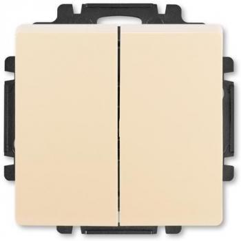 ABB 3557G-A87340 C1 dvojitý spínač s krytem