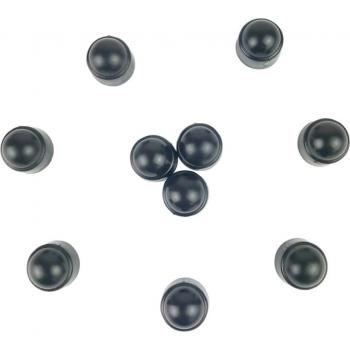 Set of 10 18mm Black Wheel Lug Nut Cover Caps M8