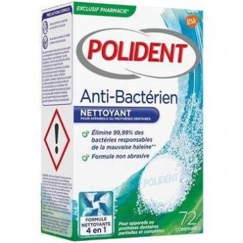 Polident Tratamiento de Prótesis 72 comprimidos antibacterianos