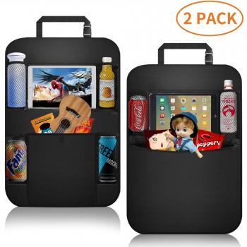 Organizer per sedili posteriori auto, SENGBIRCH Oxford proteggi sedile anteriore impermeabile, borsa multi-funzionale per auto