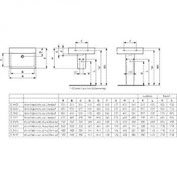 Ideal Standard Lavabo Connect 650mm E8104 – Soluzione “senza foro”