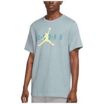 Nike Uomo T‑shirt Blue‑Celeste Air Wordmark L CK4212‑392