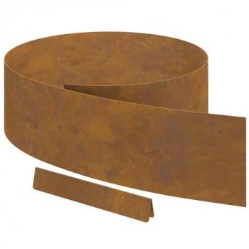 Durable Outdoor Edge: 4‑Pack Rusty Steel, 450 × 20 cm