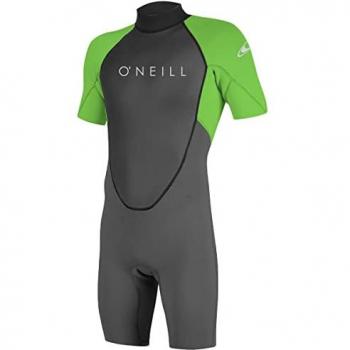 Combinaison Wetsuit O'Neill Reactor II Spring – néoprène 2/2 mm, manches courtes, noir vert, XXL