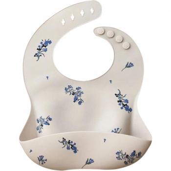 Bavoir silicone ajustable, thème de dessin animé pour enfants