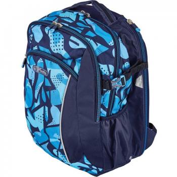 Herlitz Unisex Kids Ultimate Luggage Zaino Blu Mimetico – Confezione da 1