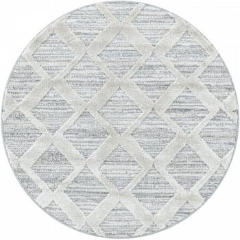 Tapis Esmiya Rond Ivoire 200x200 cm
