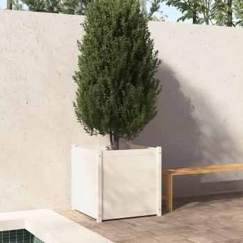 Solid Pine Garden Pot 27.6 – VidaXL White Edition
