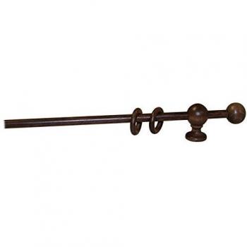 Bâton de déchirure en noyer 11 mm 120 cm avec supports