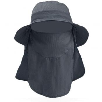 Sun Protection Fishing Hat with Removable Neck Flap