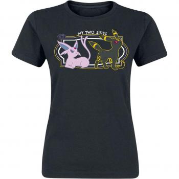 My Two Sides : T‑shirt Gaming Pokémon Noir Femme
