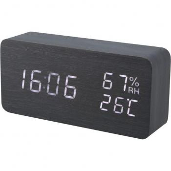 Electronic Table Clock with Temperature and Humidity Readout