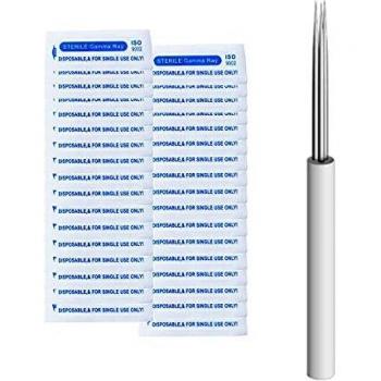 Pinkiou Aiguilles de tatouage 3R, 50 pièces pour sourcils