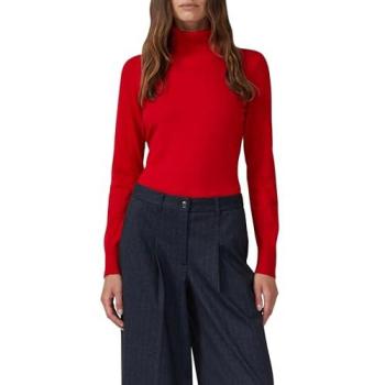 Viskose-Mix Rollkragenpullover s.Oliver RED LABEL – Rot, 38 für Frauen