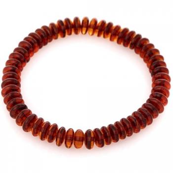 Inspiration Cognac Amber Bracelet 8mm Brown – Les Trésors De Lily R3693