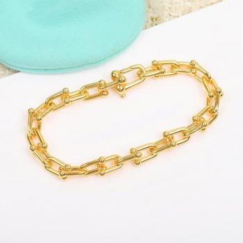 Pulsera Oro & Plata 925, Hebilla Caballo en Forma de U