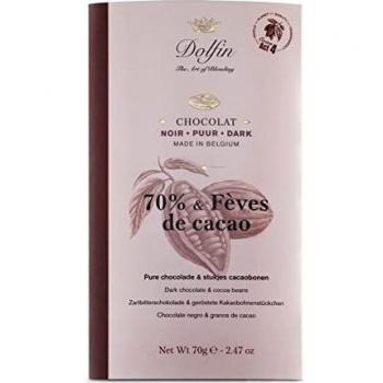 Sabor Intenso Dolfin: 70% Chocolate Negro con Trozos
