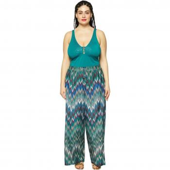 Pantalones de playa anchos y estampados Fiorella Rubino