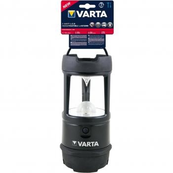 VARTA 18760 Lanterne camping indestructible, Noir