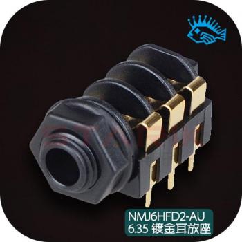 Neutrik NMJ6HFD2-AU 6.35mm Gold-Plated Audio Connector