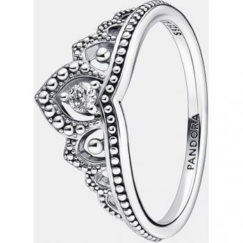 Pandora Eleganza: Anello con Tiara di Perline Reali – 56 mm – 192233C01