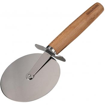 Fackelmann Pizzaschneider XXL mit Holzgriff und Edelstahlklinge