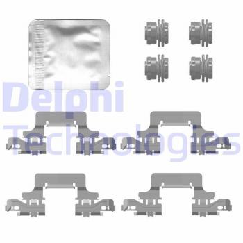 DELPHI LX0777 Kit de plaquettes de frein à disque