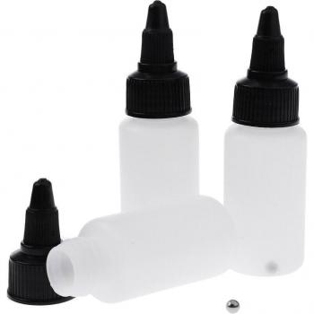 3 U-STAR Plastic 30ml Paint Mixing Bottles with Balls