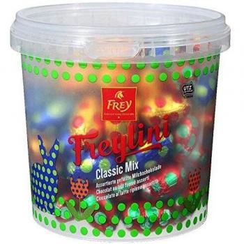 Osterfreude: Frey Freylini Schokoladeneier Eimer 1 kg – Geschenkset