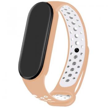 Pulseira Sport Rosa Pastel para Xiaomi Mi Band 5/6/7/Amazfit Band 5