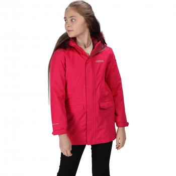 Regatta „Perry“ für Kinder: Wasserdichter Parka mit Isolierung und Kapuze – M Duchess