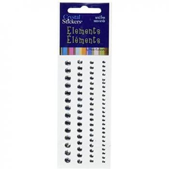 SparklingStar Crystal Strips – 74‑Pack, 3/4/5/6 mm Clear Rhinestone Adhesives